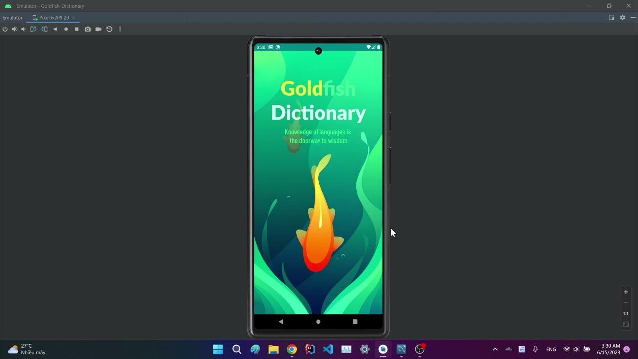 Goldfish Dictionary - Java - Android Studio - YouTube