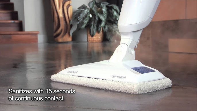 Bissell Power Fresh Pet Steam Mop Hard Floor Steam Cleaner - White