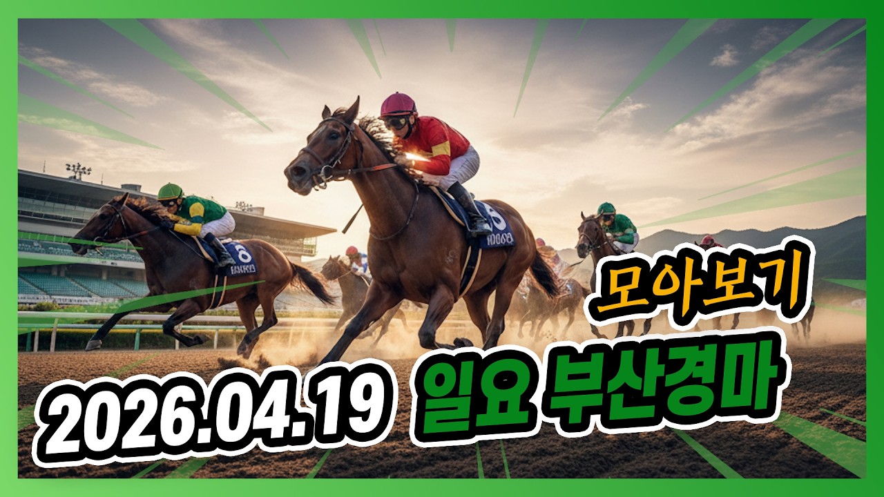 2026년 4월 19일 일요 부산경마 전체경주 모아보기