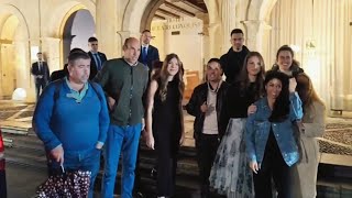 Princess Leonor And Infanta Sofia Taking Pictures With Their Fans.