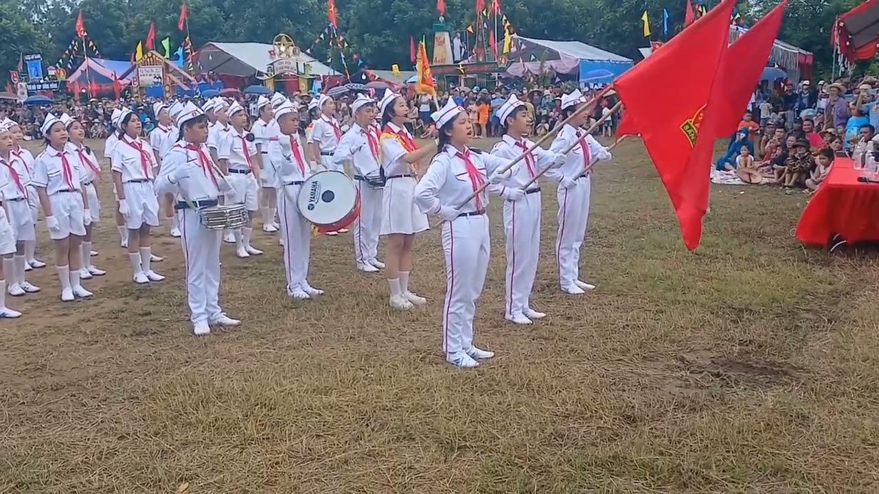 Phần thi nghi thức trại hè Kim Long, Tam Dương,Vĩnh Phúc  2023 của thanh thiếu nhi TDP Hữu Thủ 1