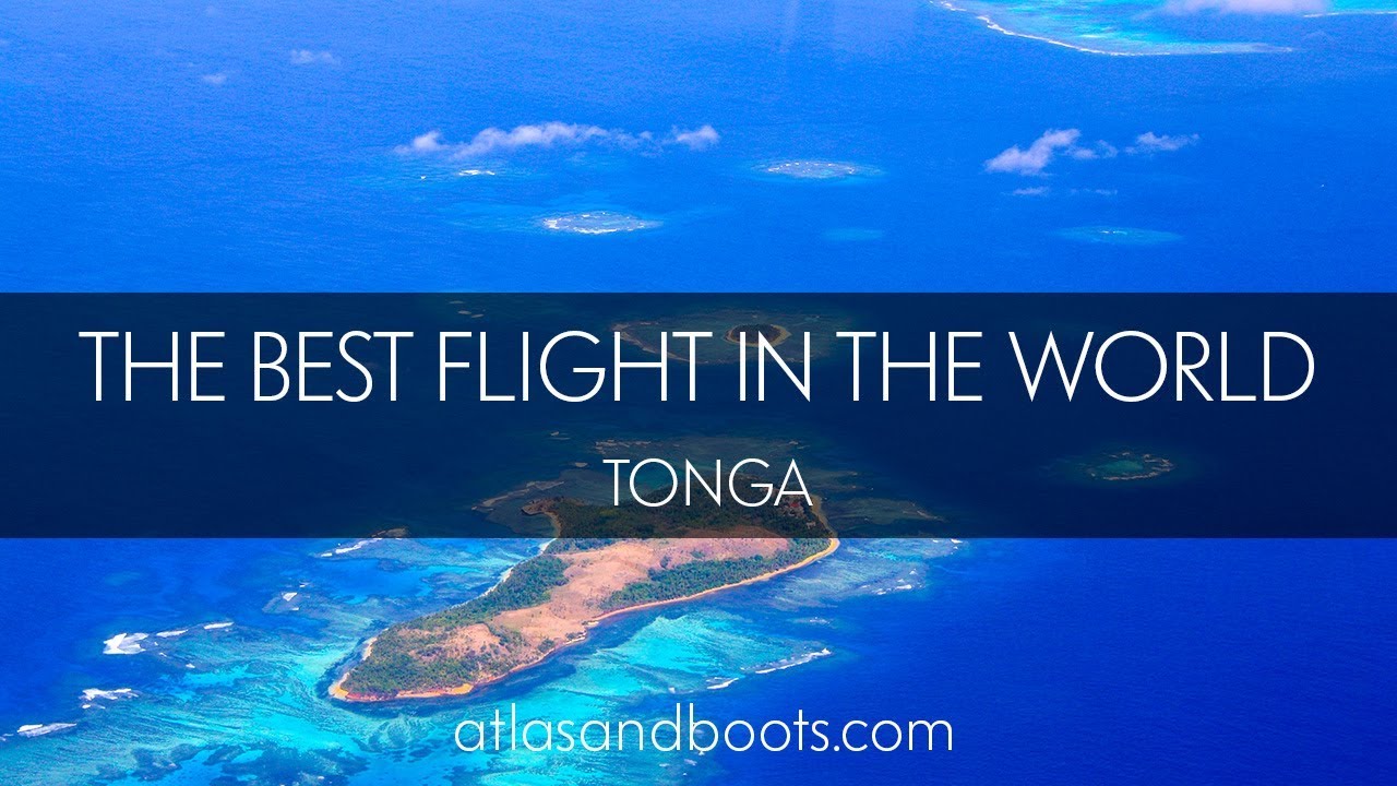 Probably the best flight in the world! Tongatapu to Vava'u