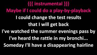 Crash Test Dummies  Afternoons And Coffeespoons Karaoke