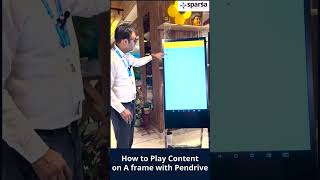 Play Content on A Frame Digital Standee with Pendrive