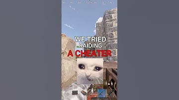 WE TRIED RAIDING A CHEATER in RUST 💀 #rust #funny #shorts #raid