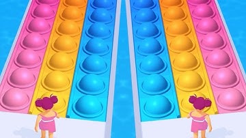 Pop it run! Very satisfying and relaxing Asmr sound gameplay