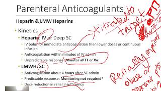 Pharmacology II: Anticoagulants Part 2