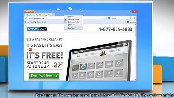How to add toolbars in Mozilla® Firefox on Windows® 8 PC