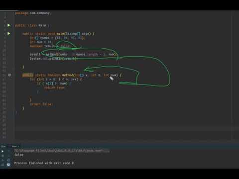 Boolean Methods in Java with Arrays - YouTube