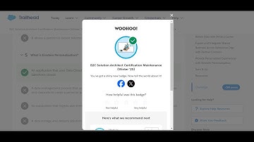B2C Solution Architect Certification Maintenance (Winter 