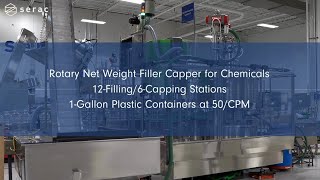 Rotary Net Weight Filling Capper for Chemicals