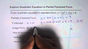 Partial Factored Form of Quadratic Equation