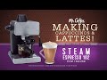Mr coffee espresso maker   making capuccino  latte