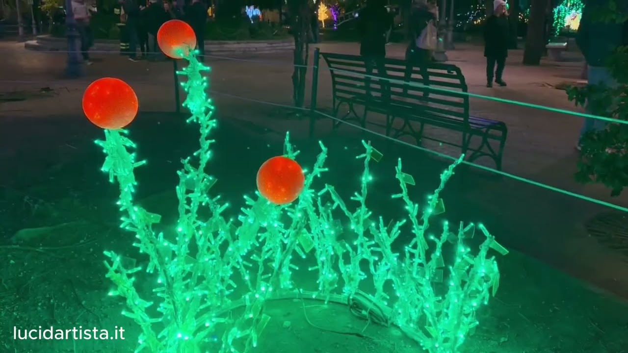 Salerno, inaugurazione Luci D’Artista 2024/2025