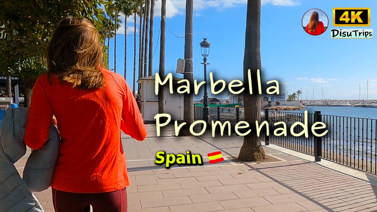 My Winter Morning Walk on the MARBELLA Promenade ☀️🇪🇸 💕🤗
