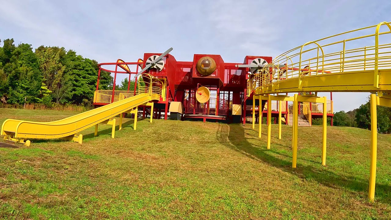 【福井県】トリムパークかなづ の長いローラーすべり台【福井県あわら市】【すべおじ】