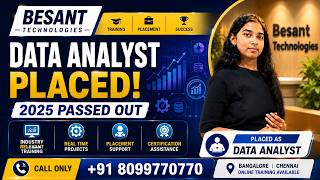 Data Analytics Course in Chennai with Placement | Student Success Story | Besant Technologies