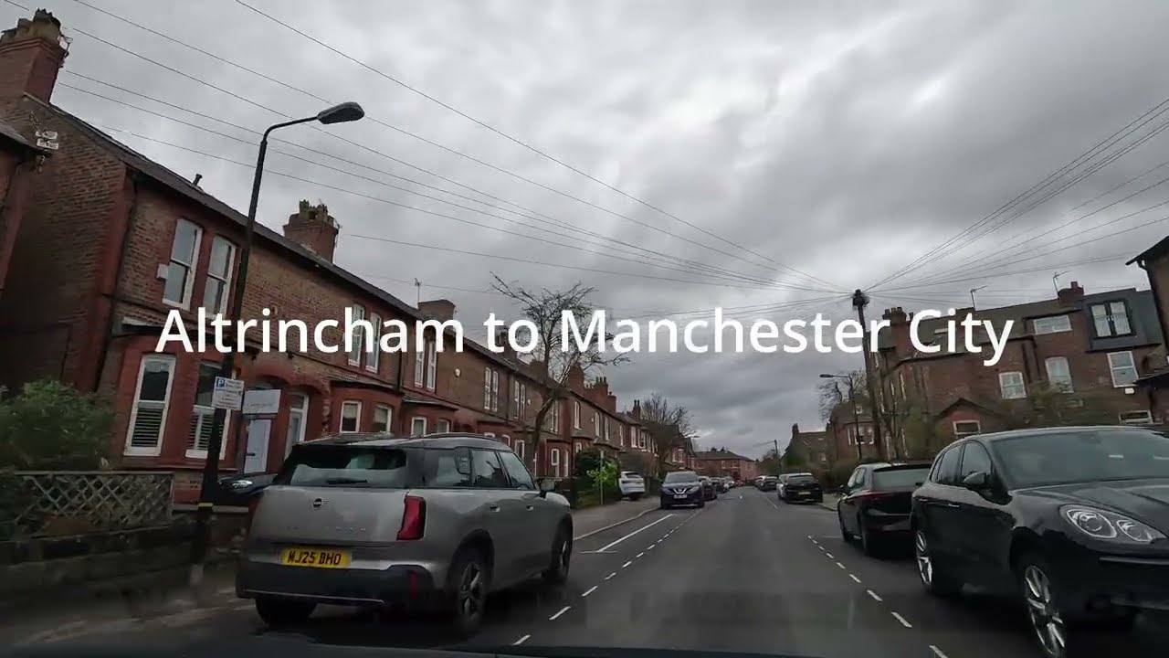 Altrincham to Manchester City | 1080P 30FPS | DRIVING TOUR