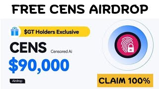 CENS Airdrop- How to Claim Free Censored Ai Airdrop