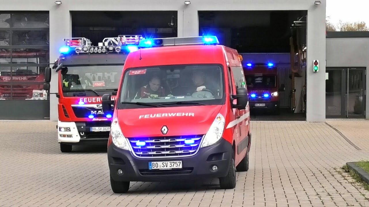 [20 SEKUNDEN ALARMGONG! | BULLHORN] Freiwillige Feuerwehr BOCHUM NORD auf Einsatzfahrt