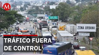 Caos En El Regreso Bloqueo En La Autopista Del Sol Paraliza Acapulco