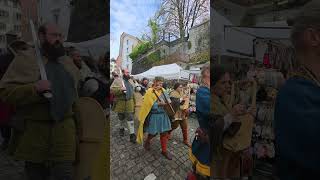 Morning Farmers Market in Aargau | Walking Tour in Markt der Vielfalt in Bremgarten Kanton #swiss🇨🇭