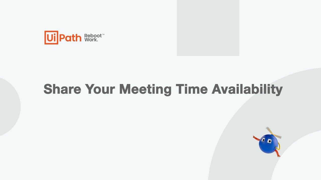 Use UiPath To Share Meeting Availability In Outlook YouTube