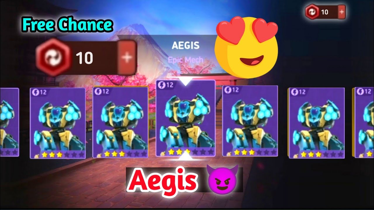 Mech arena AEGIS Event😍 | Trying To Get With 2 Spins😥Free Chance