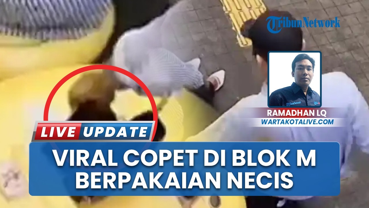 Tampil Necis, Seorang Pria Curi Ponsel Pengunjung di Kawasan Blok M Jaksel, Aksi Terekam CCTV