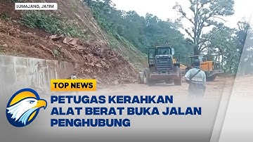 Longsor Tutup Jalur Lumajang-Malang, Tebing 20 Meter Ambruk - [Top News]