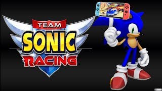 Unboxing Team Sonic Racing Video game and gameplay on the switch
