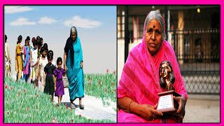 72-летняя Синдхутаи Сапкал из Индии стала приемной матерью для 1400 детей. "Мать 1000 сирот"