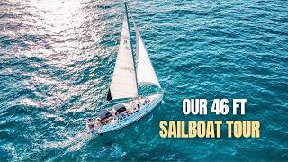 BOAT TOUR: Our 46ft Sailboat Home (FOR SALE)