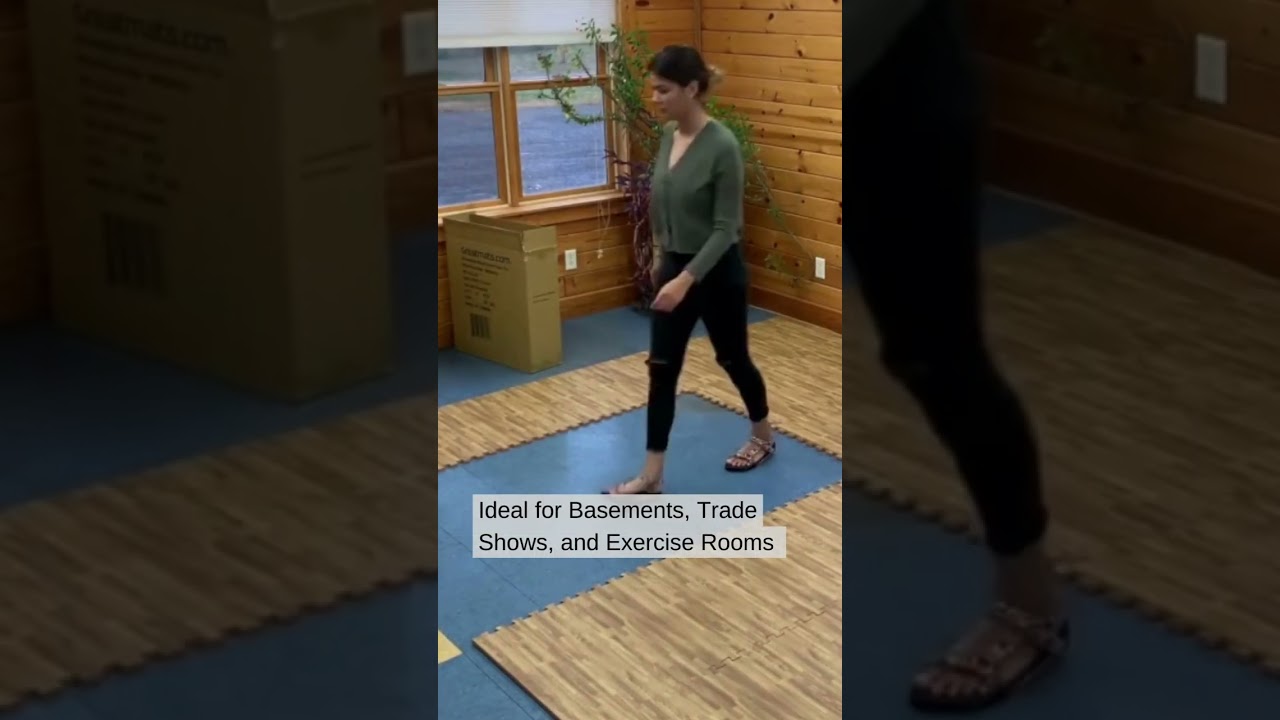 Wood Look Foam Flooring - Comfy & Easy to Install