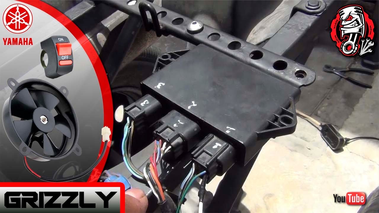 837 Yamaha Grizzly350 Como Conectar Ventiladores YouTube