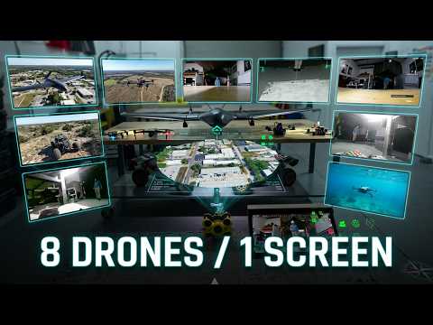 ARTAK Embedded Live Video Feeds - Multi Domain Interoperability, 8 Drones Air, Land, and Sea