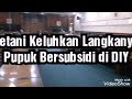Petani Yogya keluhkan pupuk bersubsidi langka
