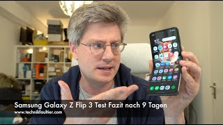 Samsung Galaxy Z Flip 3 Test Fazit nach 9 Tagen