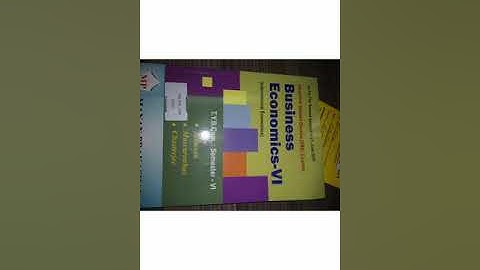 Business economics SEM -VI TYBCOM(syllabus+paper pattern)