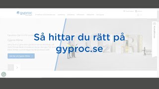 Så Hittar Du Rätt På Gyproc Se