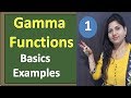 Gamma function Problems & Examples with Concept in hindi for nptel //properties
