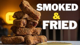 The Best Party Ribs are Smoked and Fried