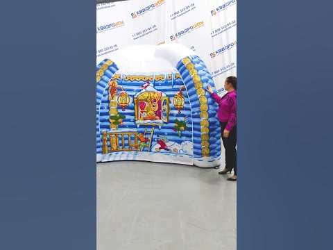 Надувной дом🏠 Надувная зимняя палатка "Ледяная избушка" # ...