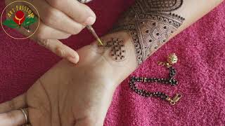 Intricate EASY simple INDO ARABIC mehndi with heart shape| Etiquette for mehendi assignments