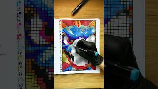 Coloring page from “Color by Number - Dragons” #colorbynumber #coloringbook  #pixelart #asmr