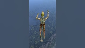 Acrobatics in Skyrim vs Acrobatics in Morrowind #shorts #skyrim #morrowind
