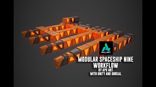 Modular Spaceship Nine Workflow | @apuart786