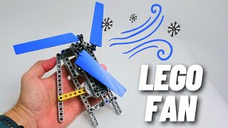 I Made a Squeeze Mechanical Fan With LEGO