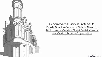 Revit: Sheet Revision Matrix