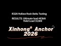 |R32 mechanical test| Ultimate Load 403kN| Yield Load 312kN|2.9kg/m| Xinhong® China|